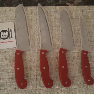 Mad Hungry Air Blade Knife Set with Sheaths Red
